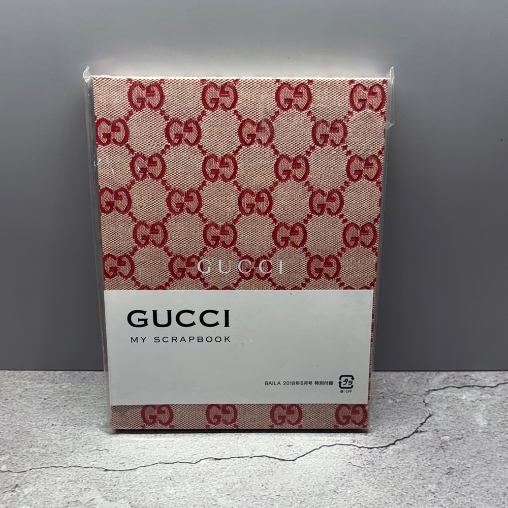 Gucci Red and Beige Scrapbook